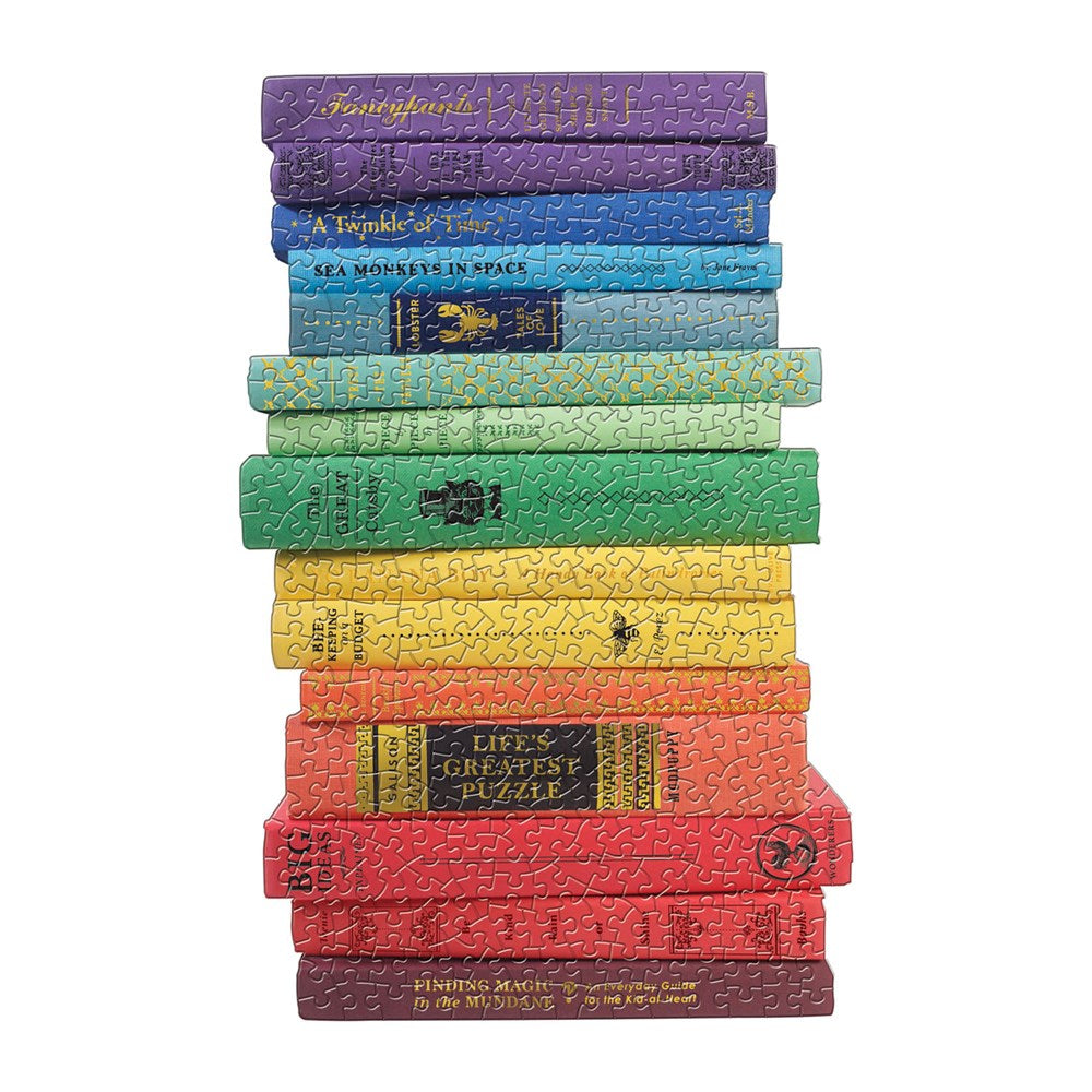 Set De 2 Puzzles Con Forma 650Pcs Queen Of The Stacks Mudpuppy