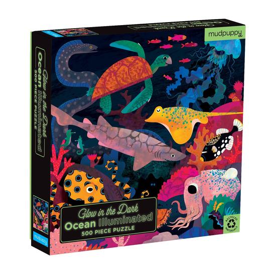 Puzzle 500Pcs Que Brilla En La Oscuridad Océano Mudpuppy