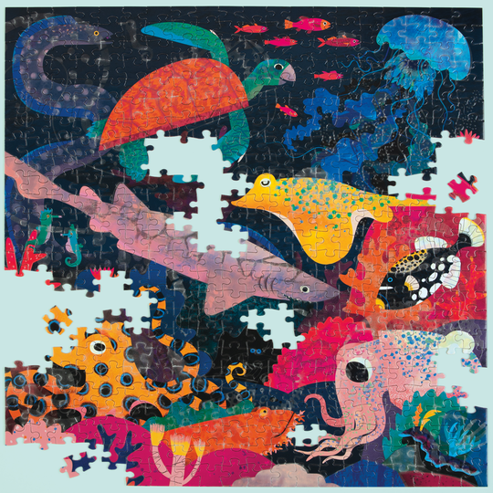 Puzzle 500Pcs Que Brilla En La Oscuridad Océano Mudpuppy