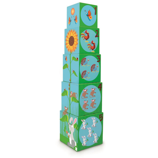 Set de 5 Cubos Para Apilar La Granja Jumbo Scratch Europe