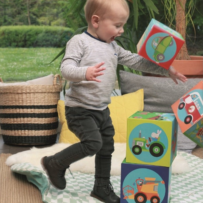 Set de 5 Cubos Para Apilar La Granja Jumbo Scratch Europe