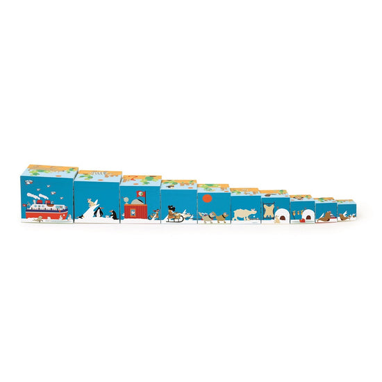Set de 10Pcs Cubos Para Apilar Animales Scratch Europe