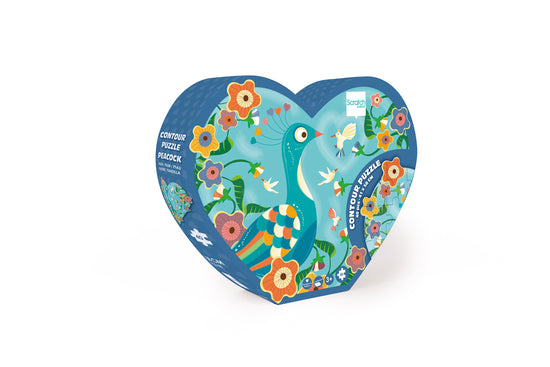 Puzzle 40Pcs Con Forma, Pavo Real