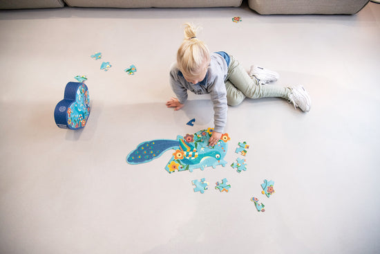 Puzzle 40Pcs Con Forma, Pavo Real