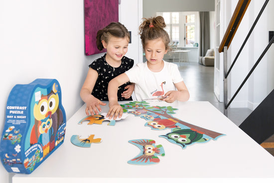 Puzzle 39Pcs Doble Con Forma, Buho