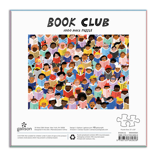 Puzzle 1000Pcs Club De Lectura Mudpuppy