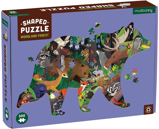 Puzzle 300Pcs Con Forma Bosque Mudpuppy