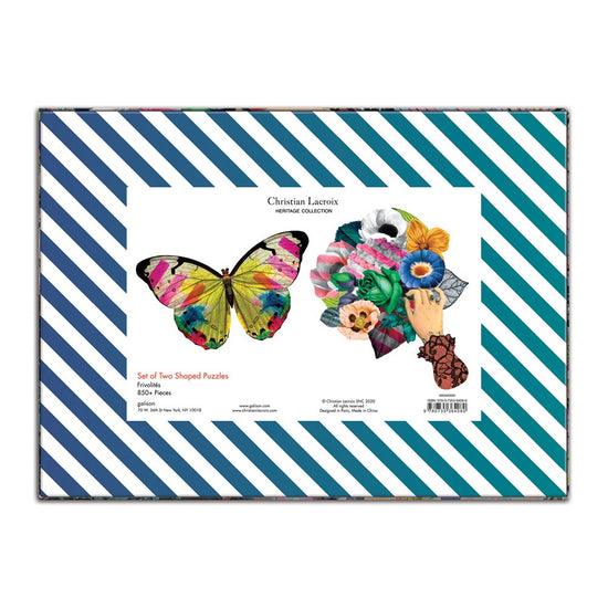 Set de 2 Puzzles Con Forma 850Pcs Christian Lacroix Mudpuppy