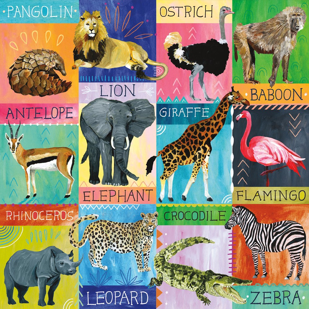 Puzzle 500Pcs Safari Pintado Mudpuppy