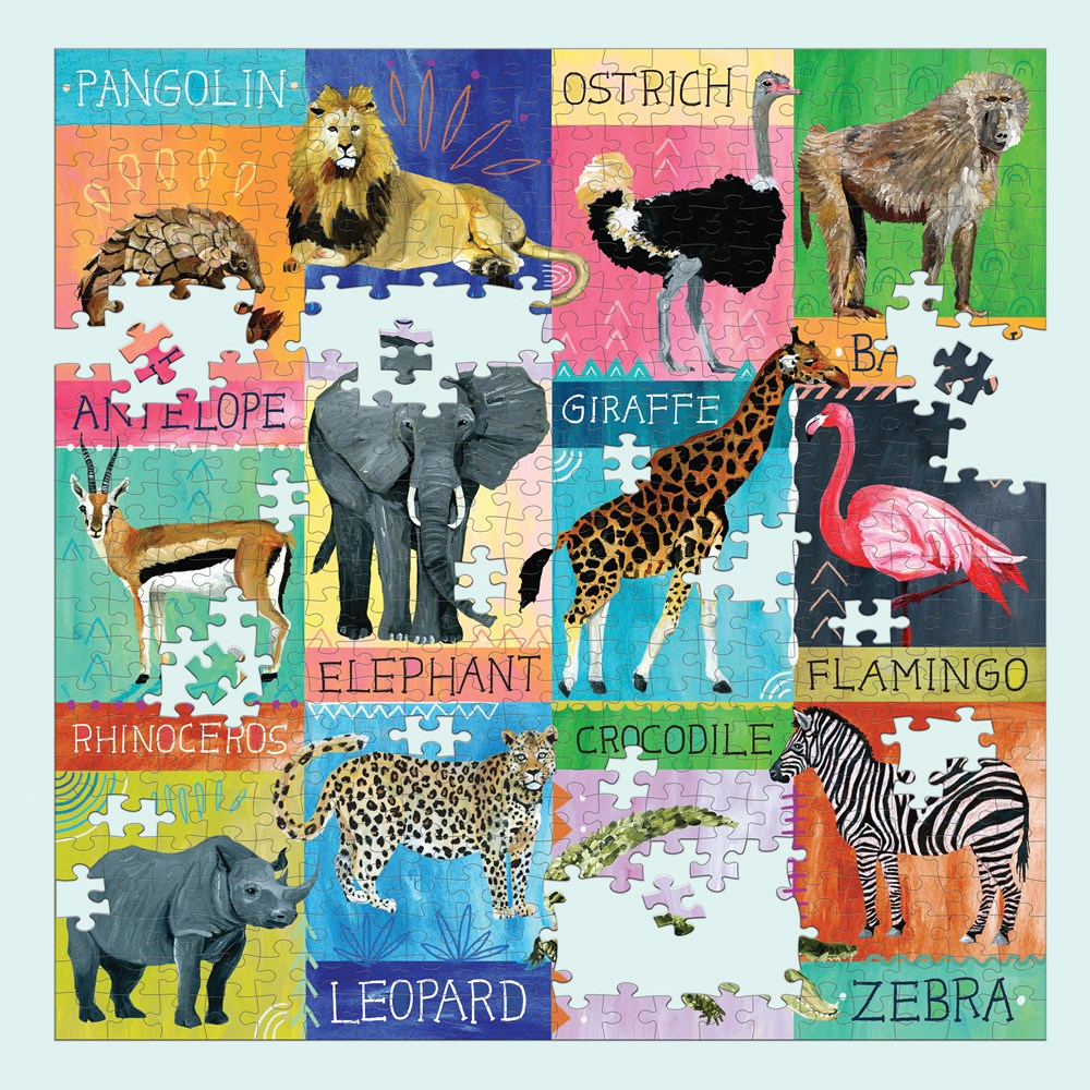 Puzzle 500Pcs Safari Pintado Mudpuppy