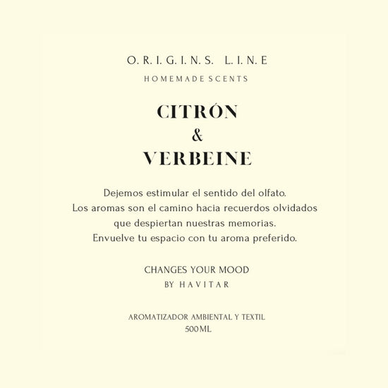 Aromatizador Ambiental y Textil Citrón & Verbeine PET 500 ml  Havitar