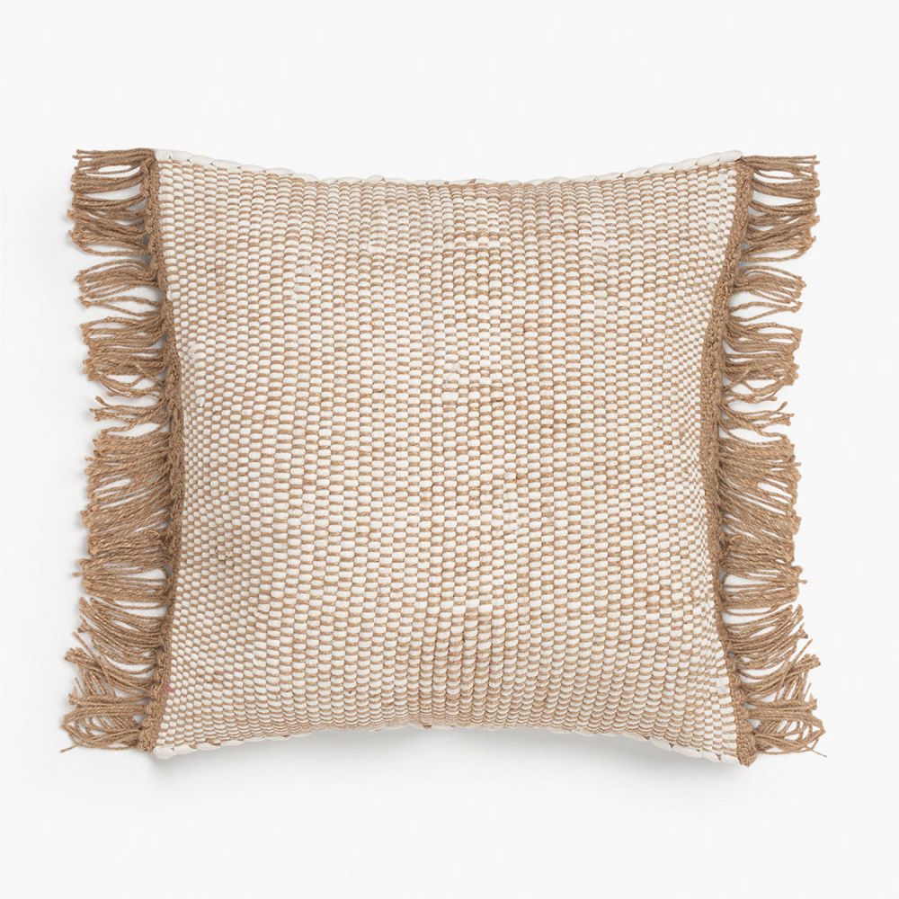 Funda Cojín Algodón Crema 45x45 Calma House