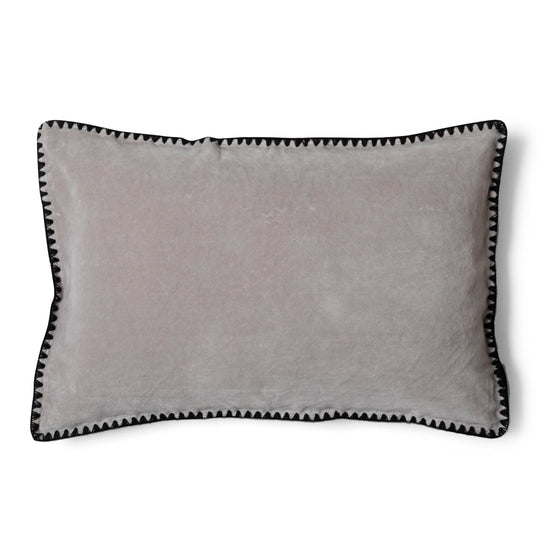Funda Cojin Terciopelo Gris Estampa