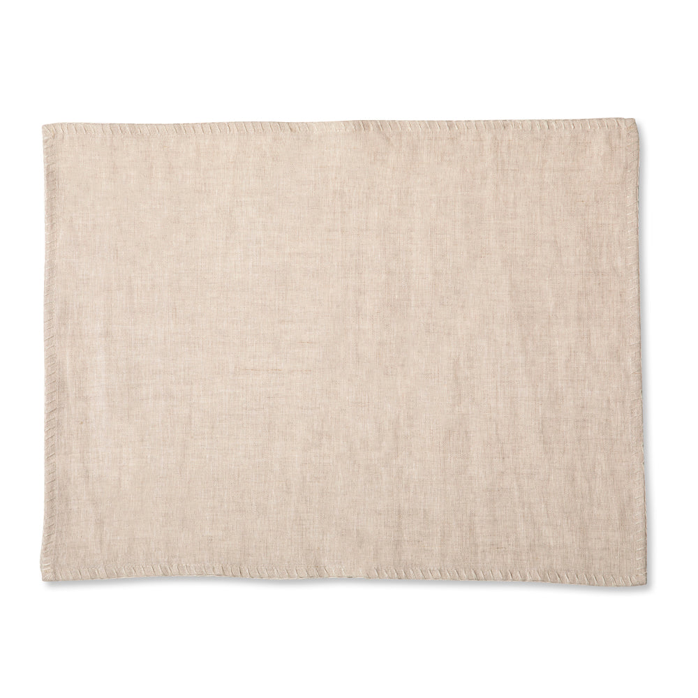 Individual Lino Beige Estampa