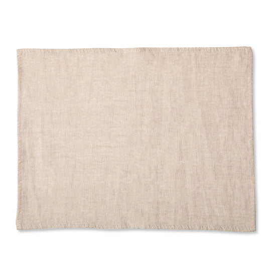 Individual Lino Beige Estampa
