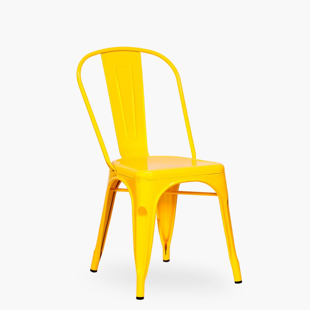Silla Tolix Réplica Amarillo Form Design