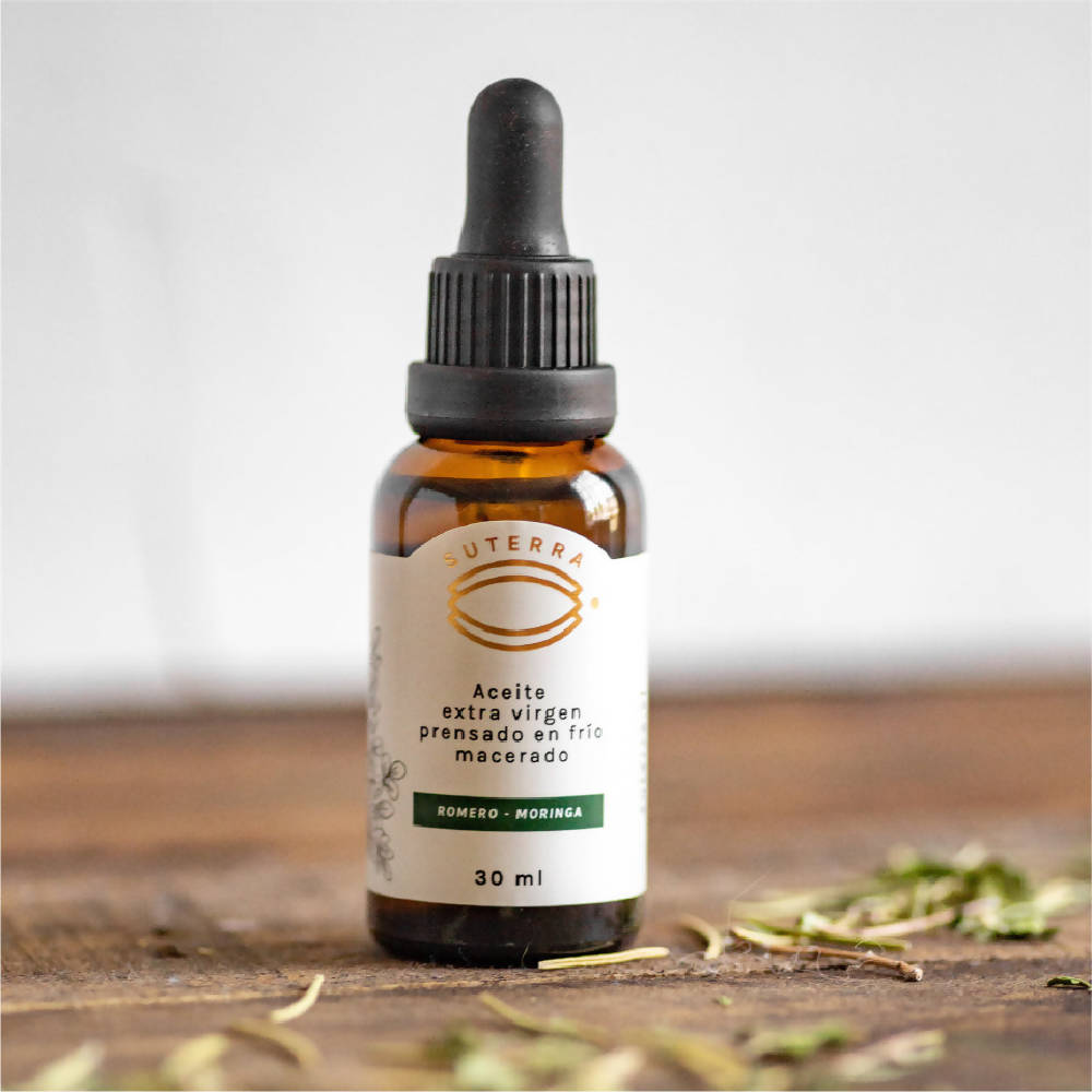 Aceite Macerado Romero Moringa Piel y Cabello Suterra
