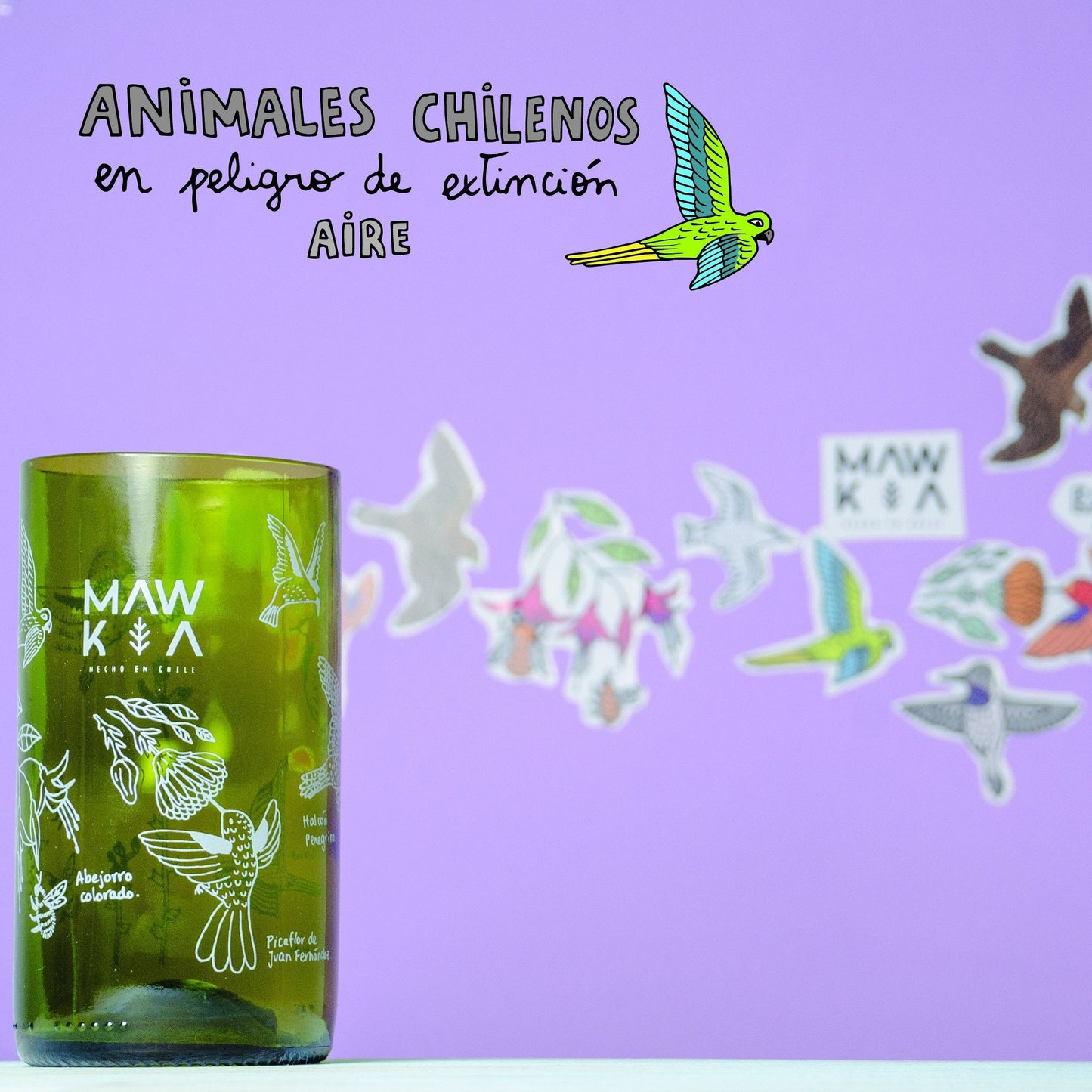 Set de Vasos Animales en Peligro de Extinción Mawka