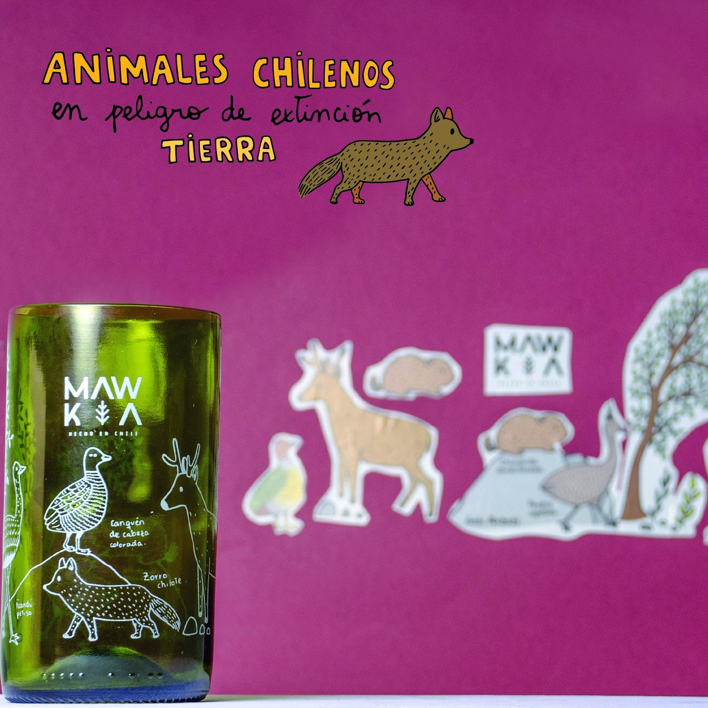 Set de Vasos Animales en Peligro de Extinción Mawka