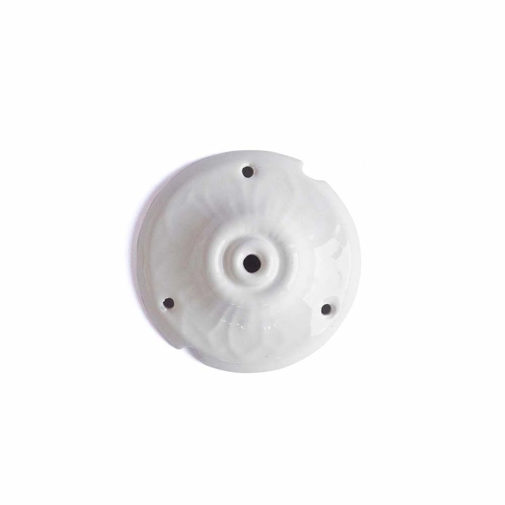 Plafón Baldaquín de Cerámica Blanco S 3 x 10 cm Maia Design