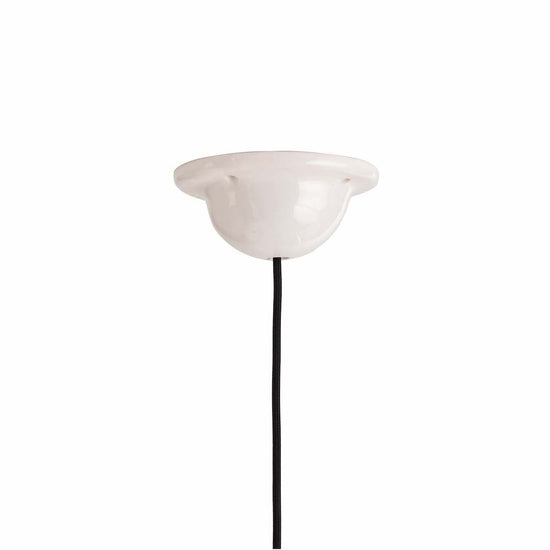 Plafón Baldaquín de Cerámica Esfera Blanco 7 x 15 cm Maia Design