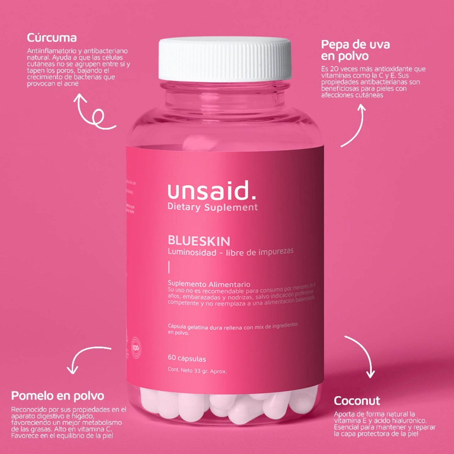 Pack x2 Blueskin Unsaid, Antiinflamatorio natural The Deco Journal