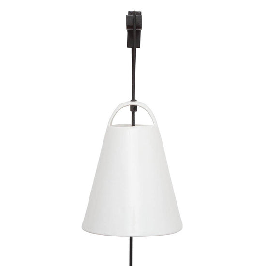 Lámpara de Cerámica Cencerro Cerámica Escuadra de Fierro 28 x 22 cm Maia Design
