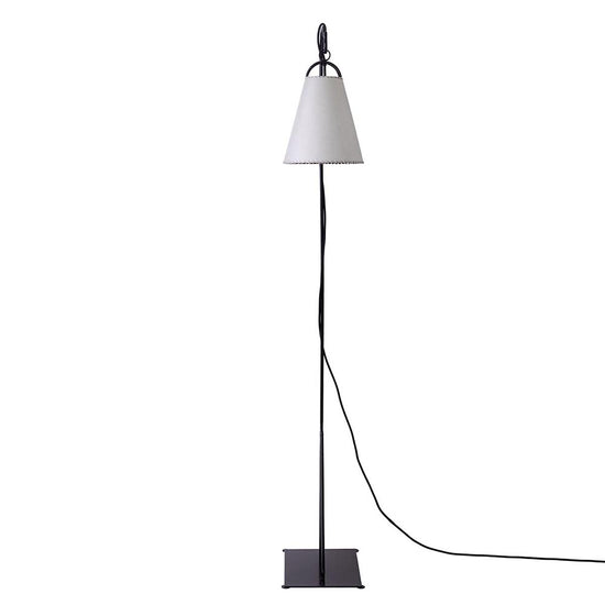 Lámpara Cencerro Pergamino Base Fierro Pie 23 x 29 x 160 cm Maia Design