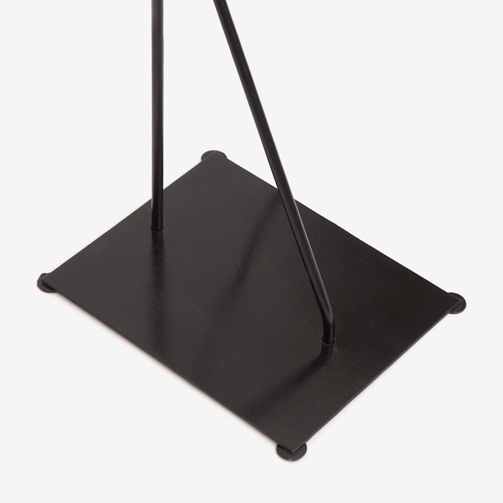 Lámpara Cencerro Pergamino Base Fierro Pie 23 x 29 x 160 cm Maia Design