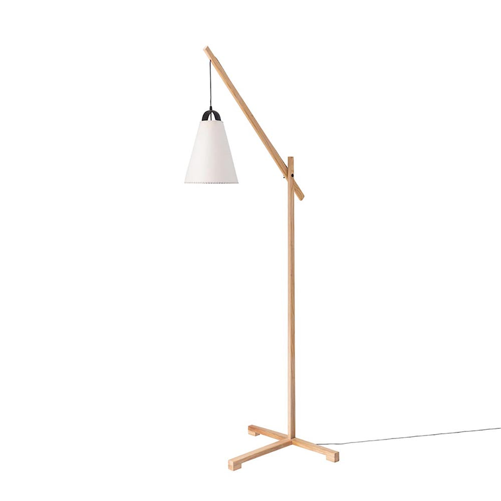 Lámpara Cencerro Pergamino Base Madera Coihue 212  x 65 x 81 cm Maia Design