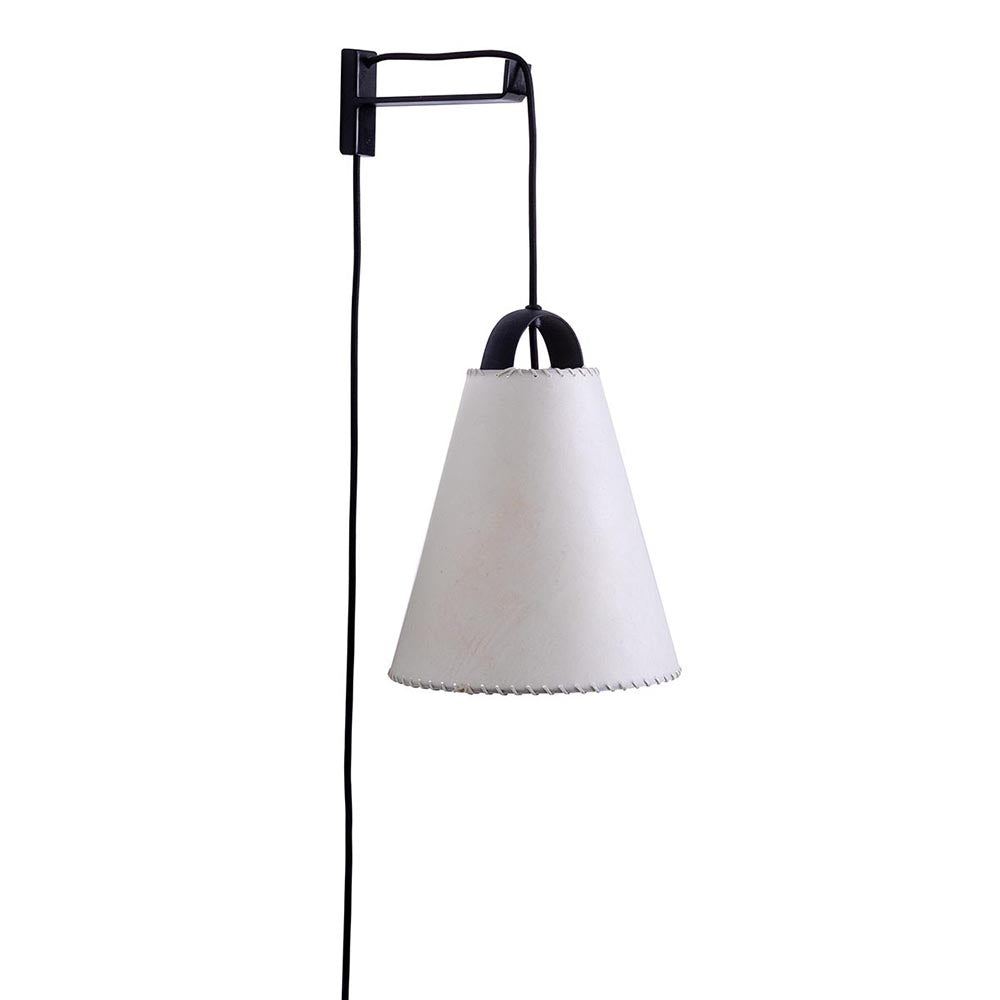 Lámpara Cencerro Pergamino Escuadra Fierro 29 x 22 cm Maia Design
