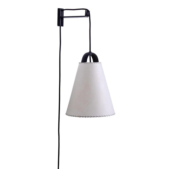 Lámpara Cencerro Pergamino Escuadra Fierro 29 x 22 cm Maia Design