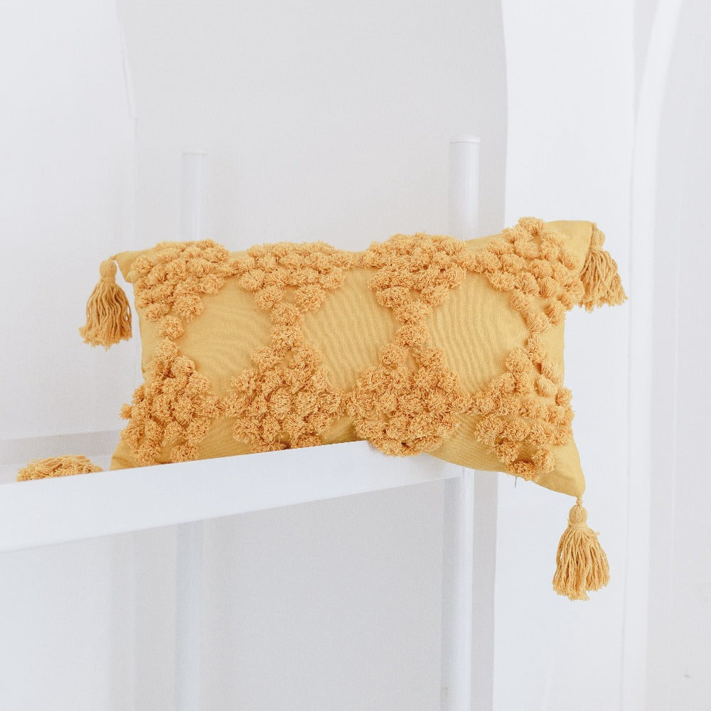 Cojín Pompón Amarillo The BaiTay