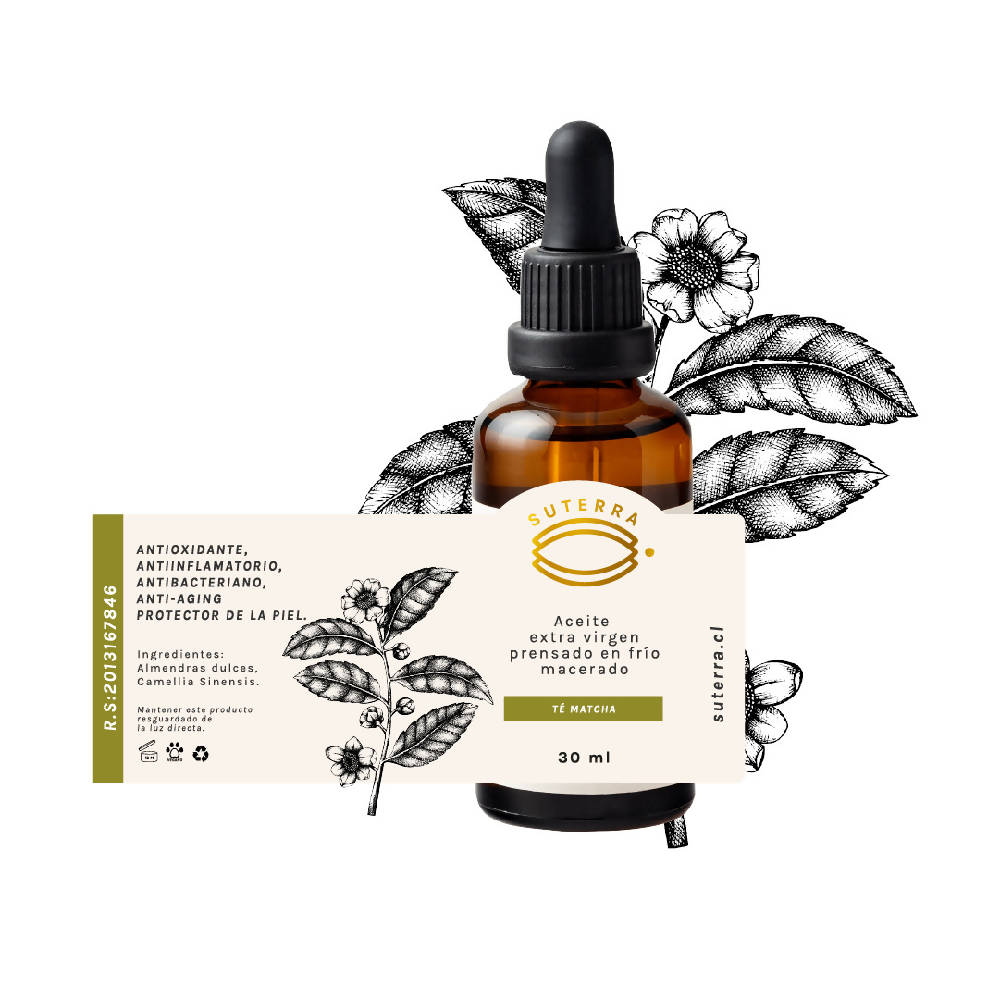 Aceite Macerado Té Matcha Piel y Cabello Suterra