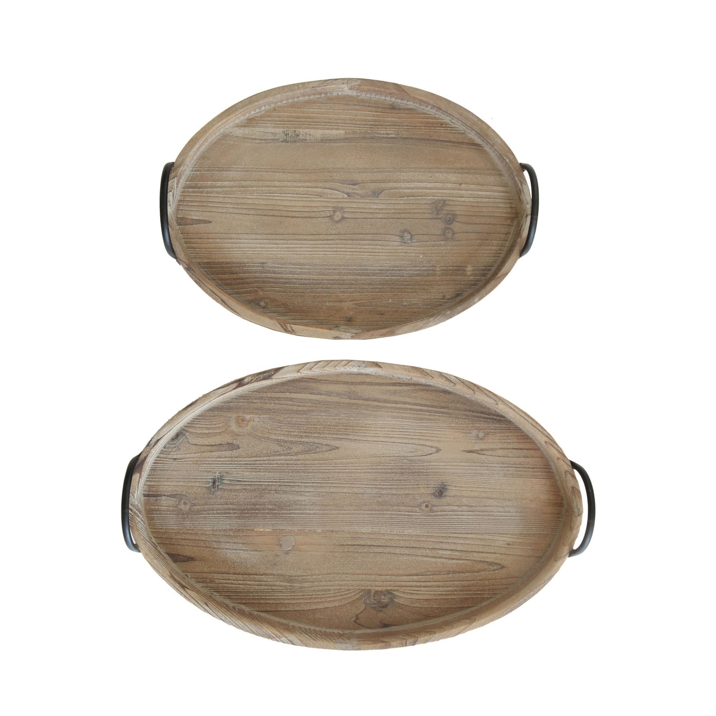 Bandeja de madera ovalada - Comprar en Chez Deco