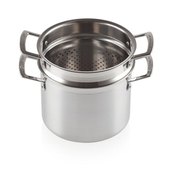 Cacerola para Pasta Acero Inoxidable 20cm Le Creuset
