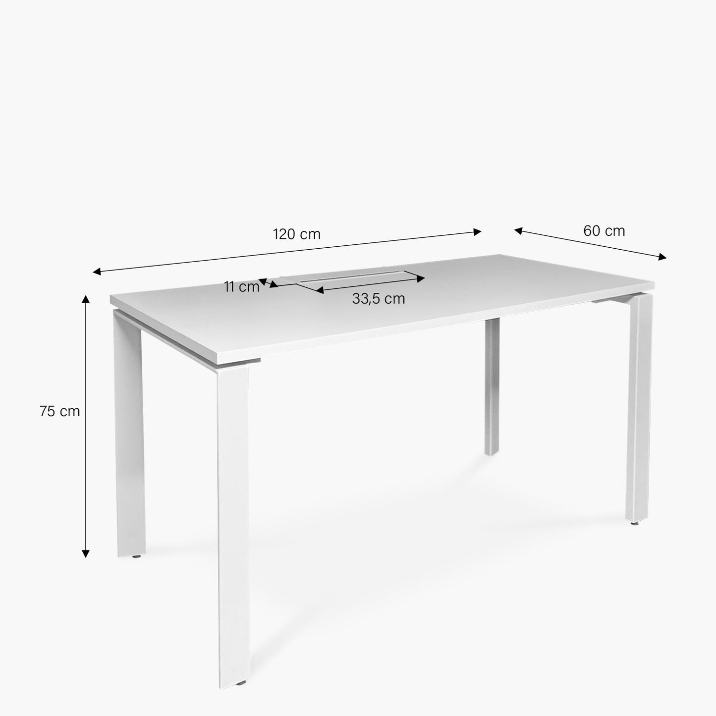 Escritorio Space 120x60 Blanco Form Design