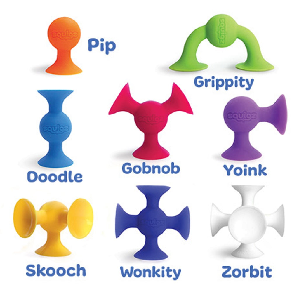 Juego de 24 Piezas De Creatividad Y Construcción Squigz Starter FatBrain Toys