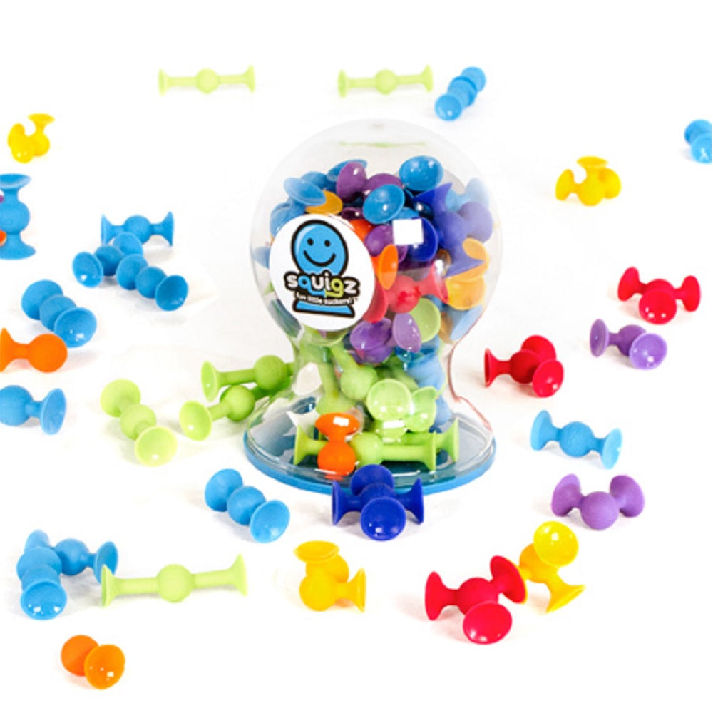 Juego de 50 Piezas De Creatividad Y Construcción Squigz Deluxe Set FatBrain Toys