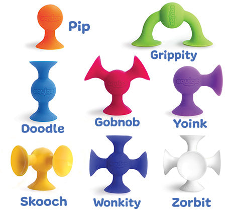 Juego de 50 Piezas De Creatividad Y Construcción Squigz Deluxe Set FatBrain Toys