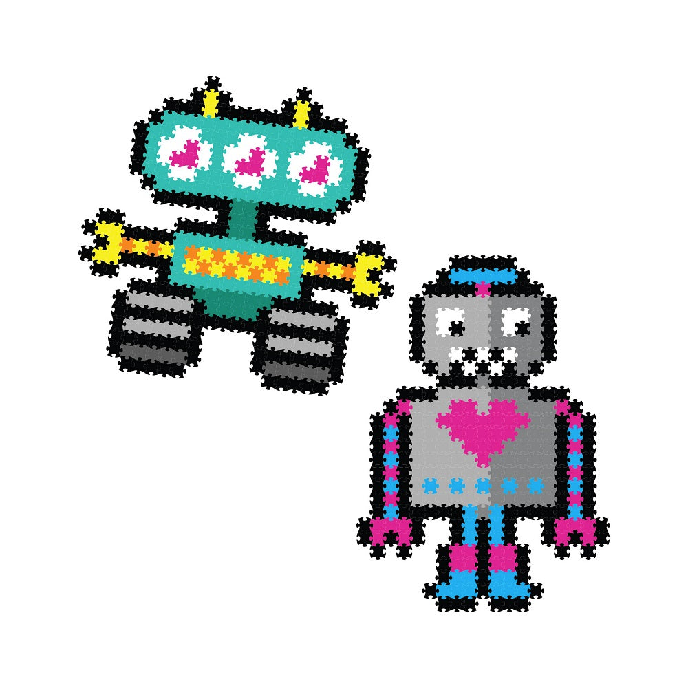 Puzzle De Pixeles 700 Piezas Jixelz Robots FatBrain Toys