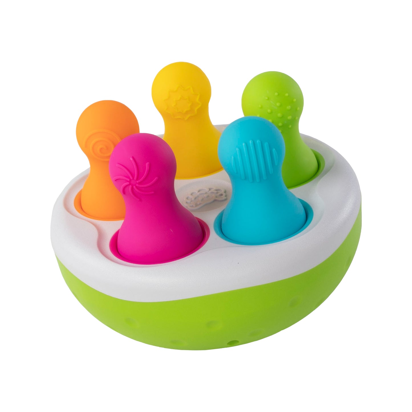 Palitroques Para Encaje Con Sonido y Texturas Spinnypins FatBrain Toys