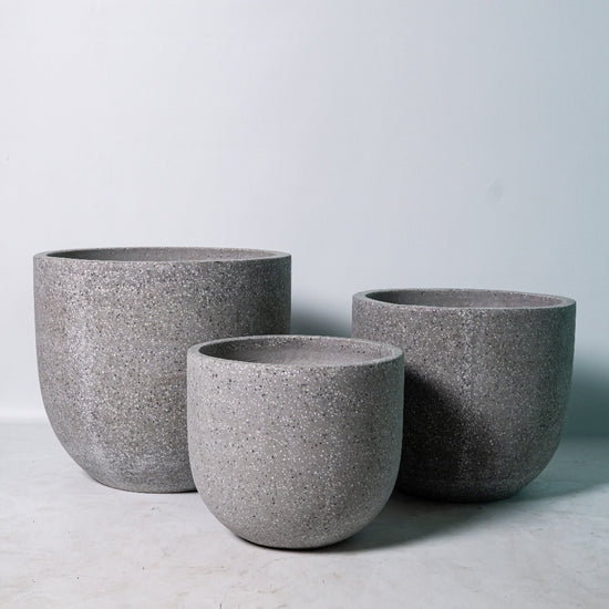 Macetero Flora Gris Bi