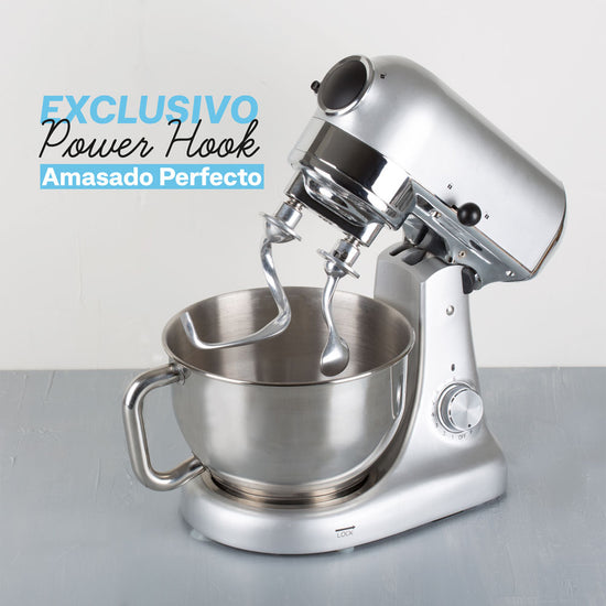 Batidora de Pedestal Hook Mixer Silver Easyways