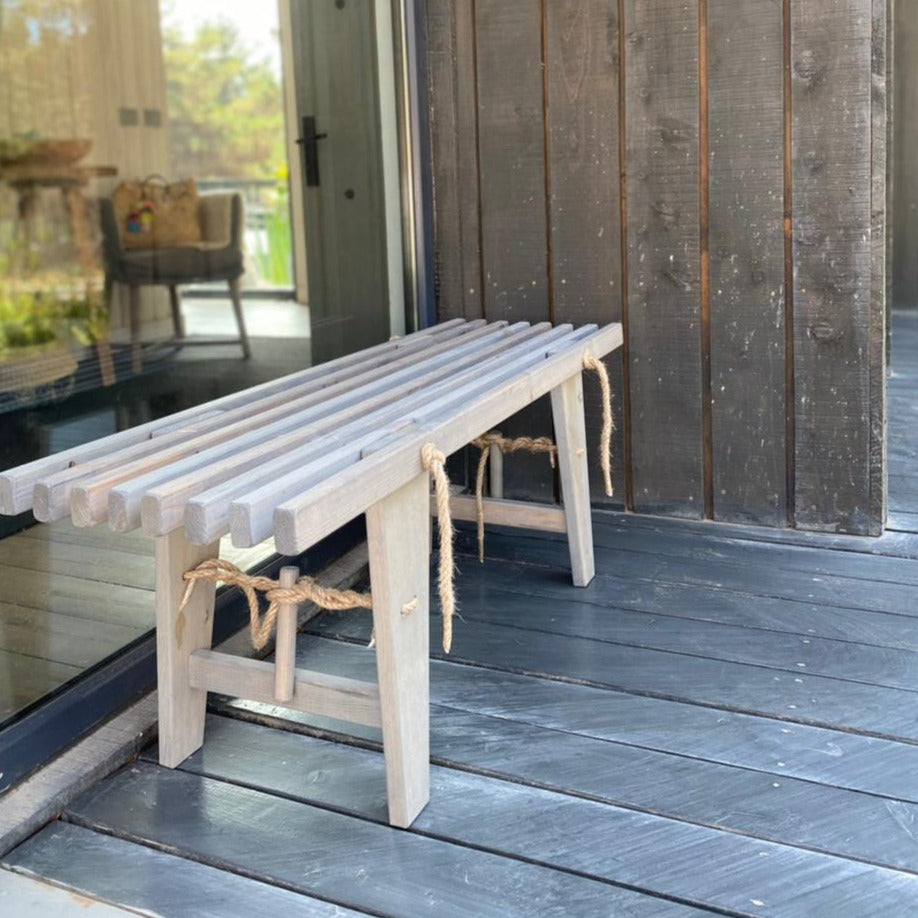 Banqueta Ecobench 120 cm gris Denordeco