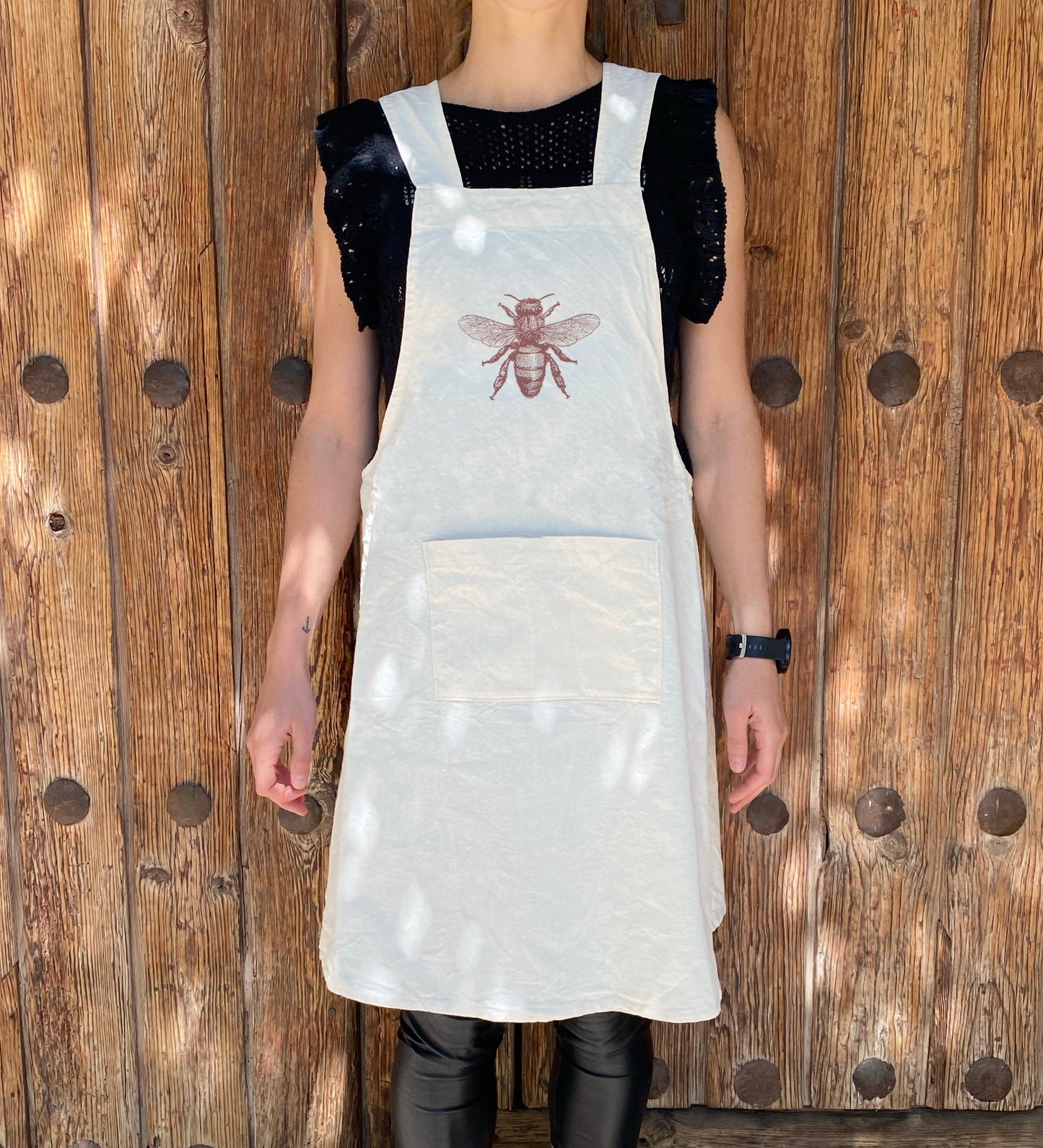 Delantal Japonés Algodón Abeja XS
