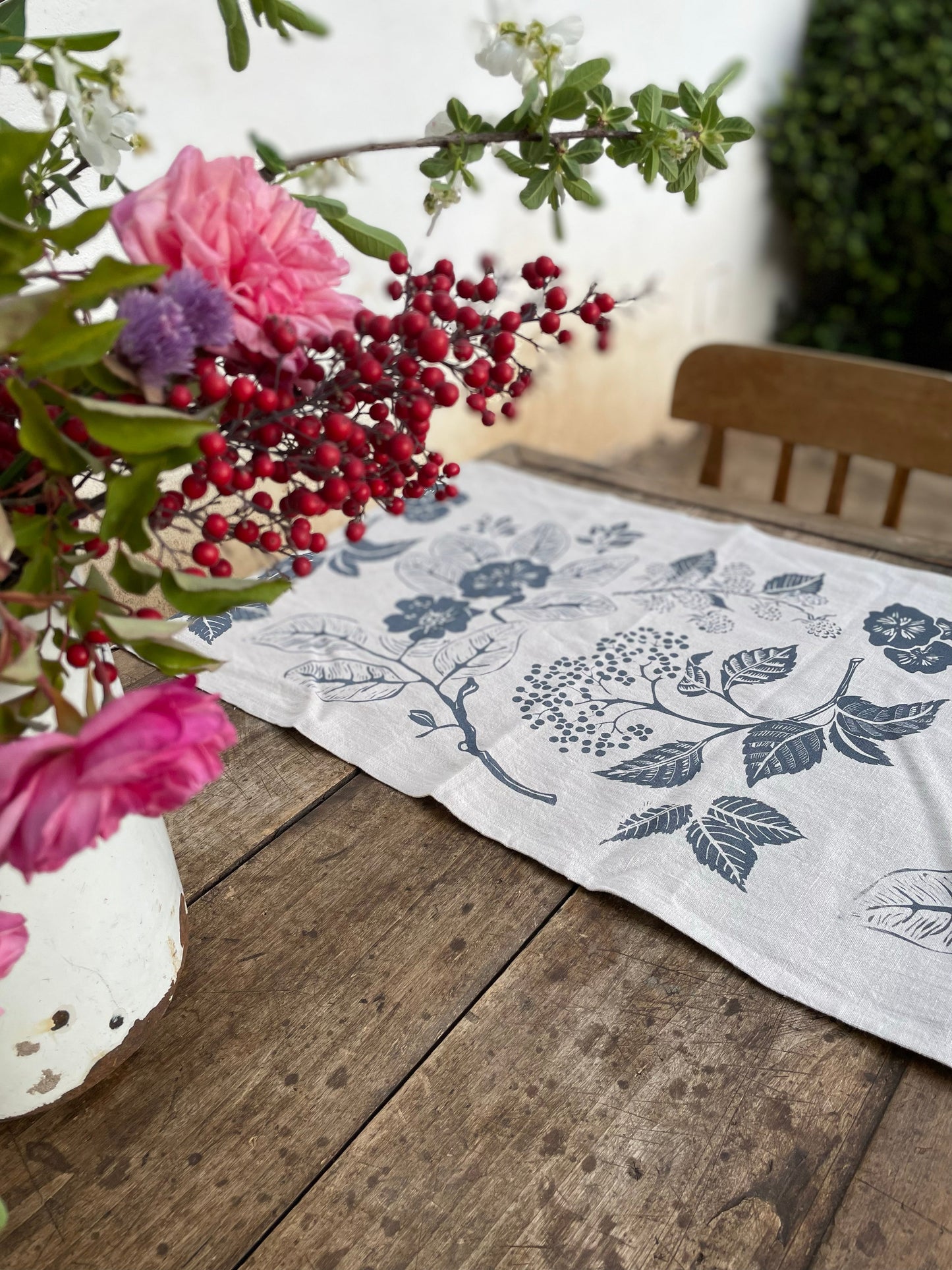 Camino de mesa lino Beige