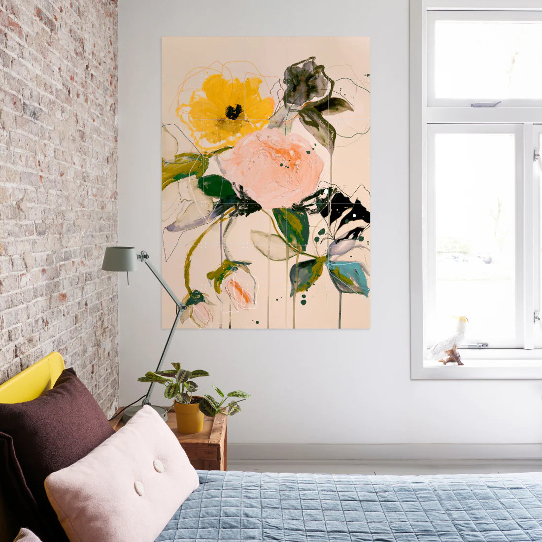 Mural Still Life With Roses IXXI
