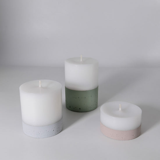 Set 3 Velas con Hormigón Tierra S Küme