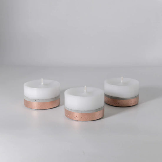 Set 3 Monedas con Línea Color Cobre en Caja Küme